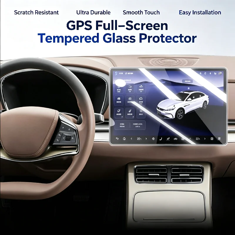 For 2023 BYD Han DMI center console screen full glass tempered film navigation display screen high definition protective film