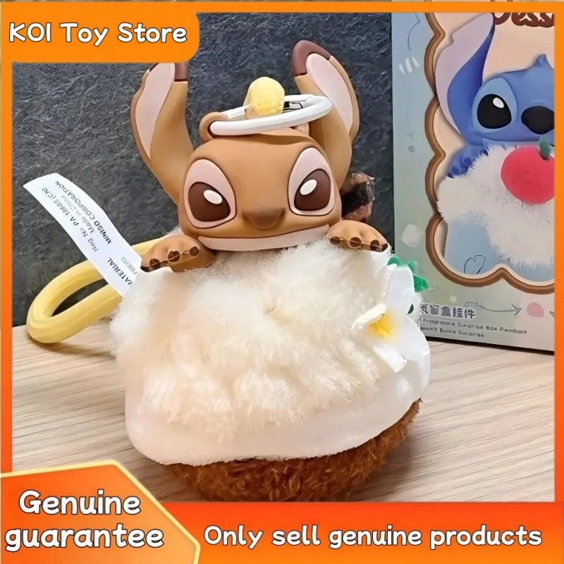 新しい本物のディズニーステッチブラインドボックス食品ビニールかわいいペンダントフレグランスオーナメントミステリーボックス手作りトレンディなおもちゃ誕生日ギフト