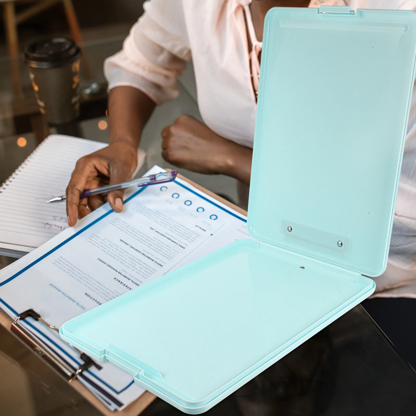 

Multi-Function Clipboard File Storage Box Portable Nursing Clipboard Lightweight Office School Document Box Office Supplies