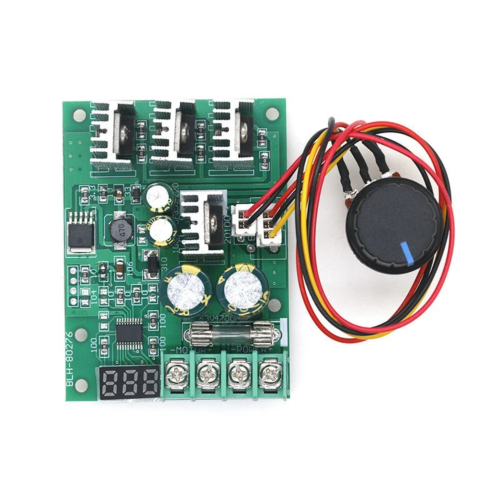 DC Motor Controller 30A Rated 2 Piece Set with Digital Display for Precise For pwm Adjustment on For 6V 12V 24V DC
