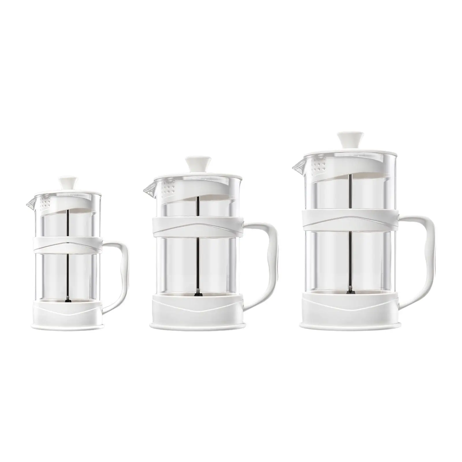 French Coffee and Tea Maker Coffee Plunger Thickened Stainless Steel Filter Kettle Tea Pot Coffee Maker for Coffee Shop