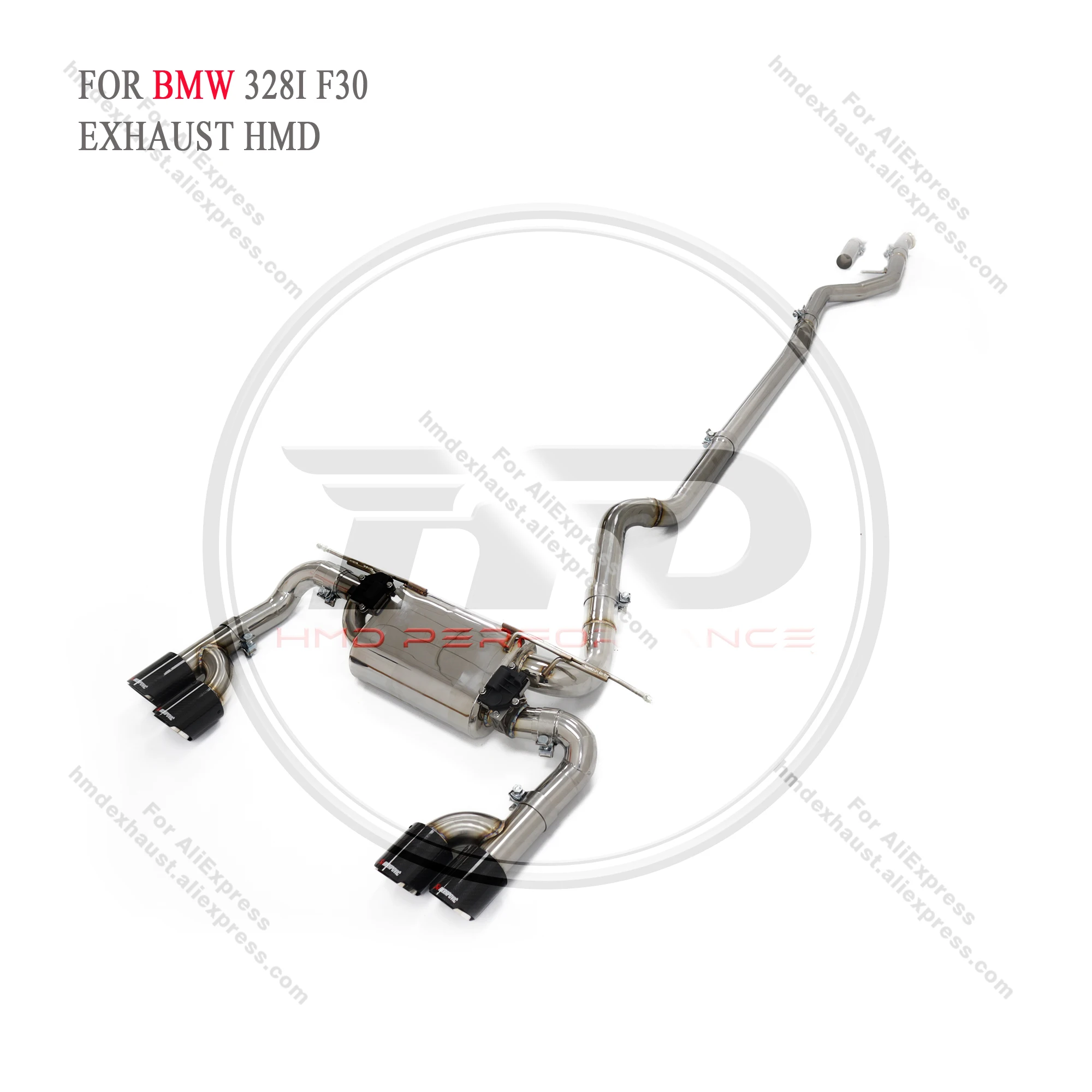 HMD Exhaust System For BMW 328I F30 Exhaust Catback Stainless Steel Valve Exhaust Performance Upgrade