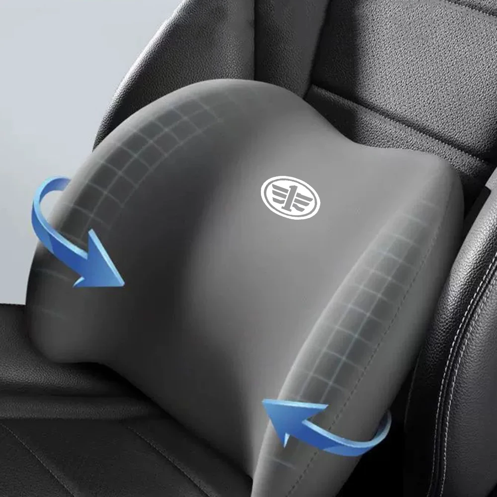 Car Headrest Neck Support Seat Lumbar cushion Neck Pillow Waist pad for FAW V5 X80 B50 X40 T77 V2 Vita F5 V70 D60 J6 F1 V80 B70 - view 4