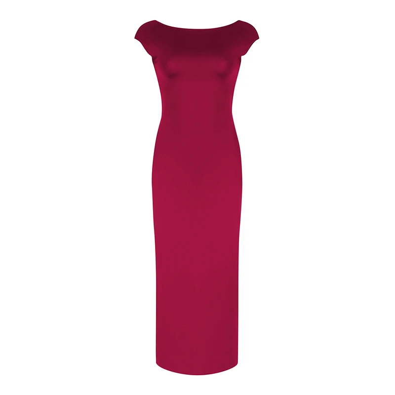 Sexy Backless Women's Maxi Dresses Summer Fashion Casual Streetwear Black Slim Basic Dresses Club Elegant Party New A-LINE Dress