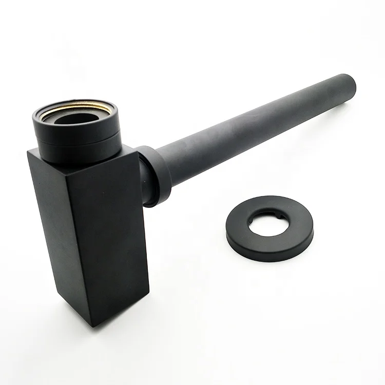 Modern Polished Brass Bottle Siphon Basin Waste P-Trap for Bath Sink Stylish Bathroom Drains
