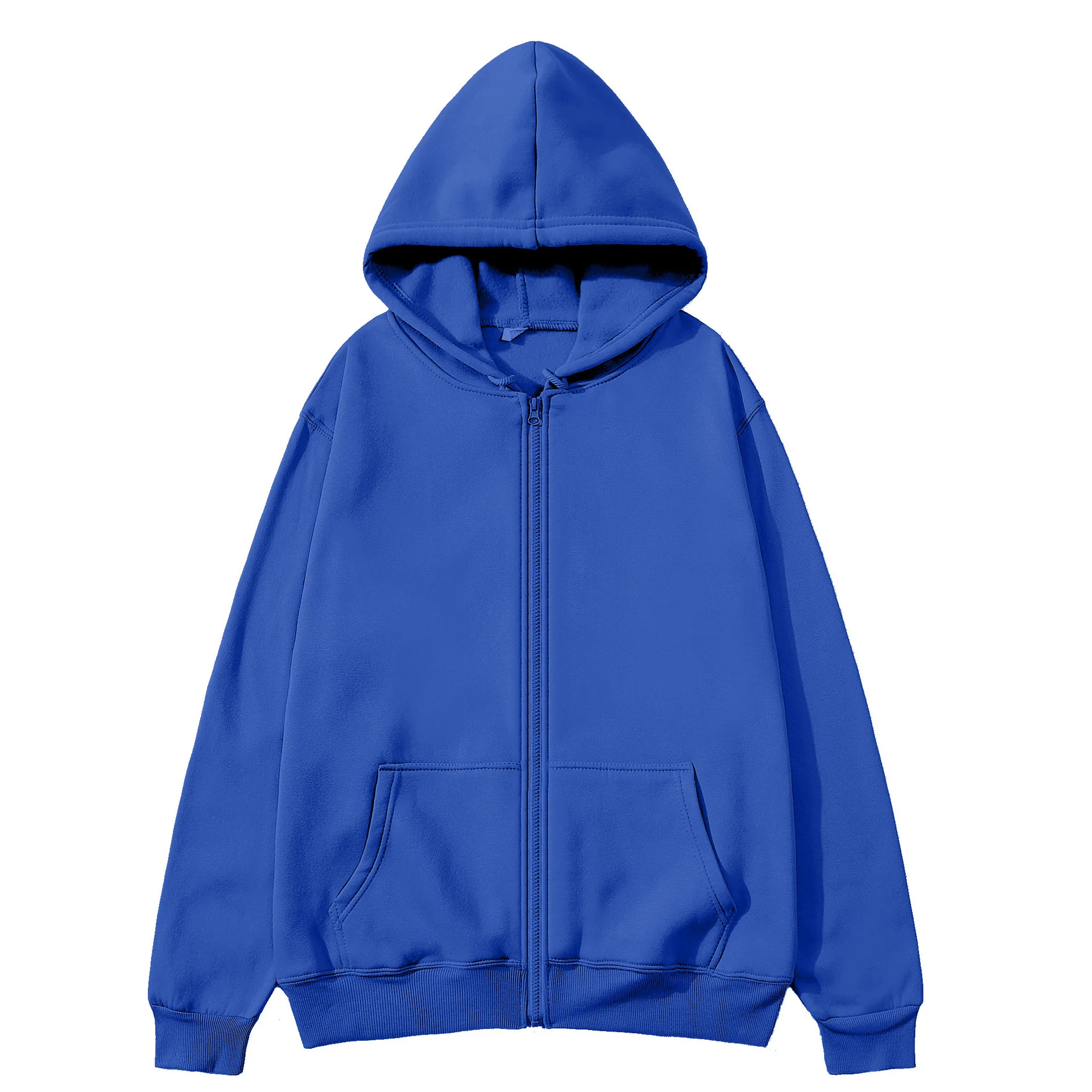 2025 Neue Mode Reißverschluss-Hoodies Damen/Herren Modischer Langarm-Kapuzenpullover Lässige Herbst-Winter-Sportbekleidung Einfarbige Kleidung – Detail 17
