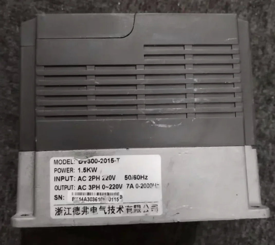 Used inverter, DV300-2015-T, 1.5 kw 220V, normal function