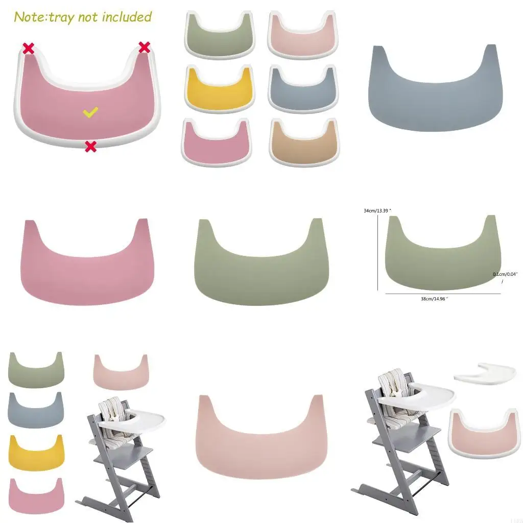 

Пищевой силиконовый коврик без BPA, подходит для стульчика, противоскользящий L8RB