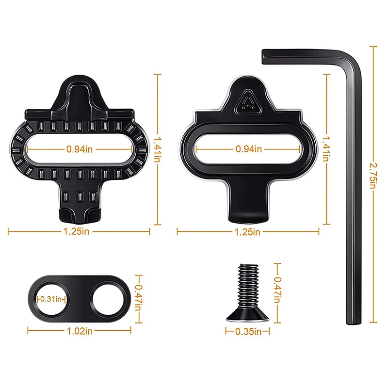 Mountain Bike Shoes Cleats for Shimano SH51 SPD MTB Cleats Multi-Release Spd Pedal Cycling Shoes Clips Set Bicycle Accessories view 3