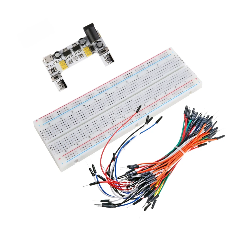 1pcs NEW MB-102 MB102 Breadboard 830 Point Solderless PCB Bread Board Test Develop DIY