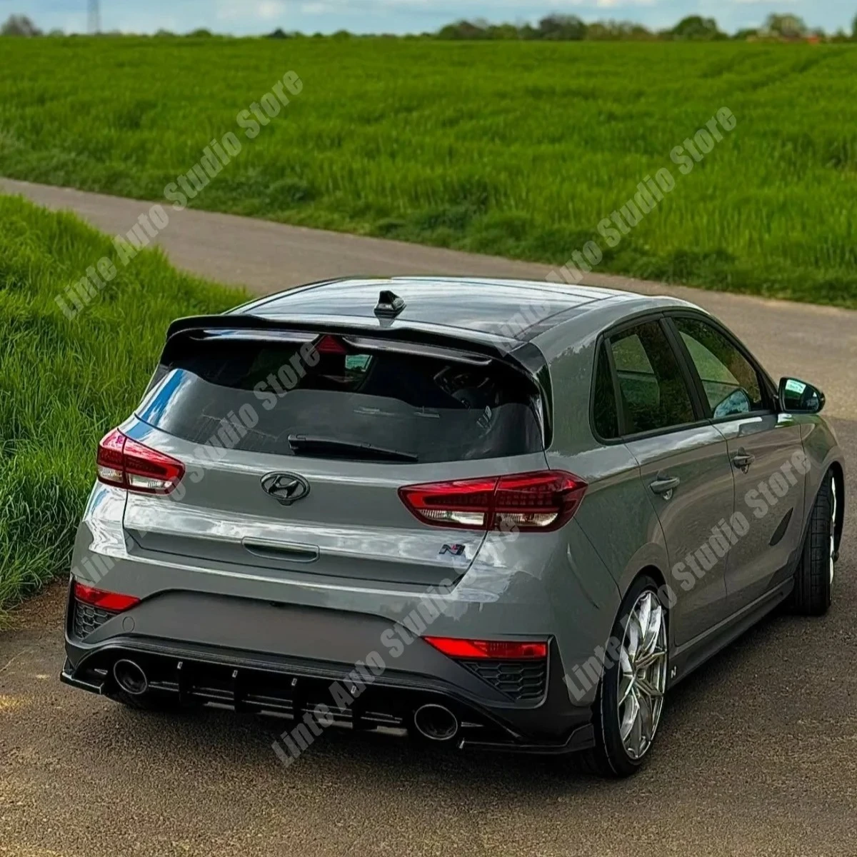 Rear Spoiler for Hyundai I30 N Hatchback Mk3 / Mk3 Facelift 2017-2025 ABS Roof Top Tail Wing Cover Body Kits Tuning Accessories view 4