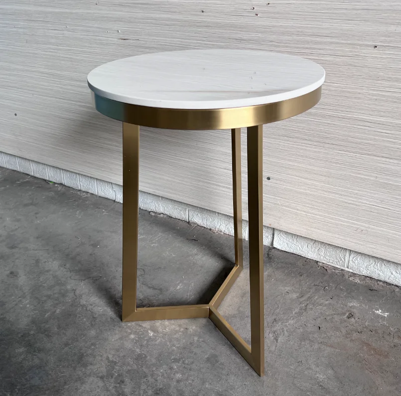 steel corner table sofa table tea table size customized finish tailor made living room furniture bespoke black white gold color