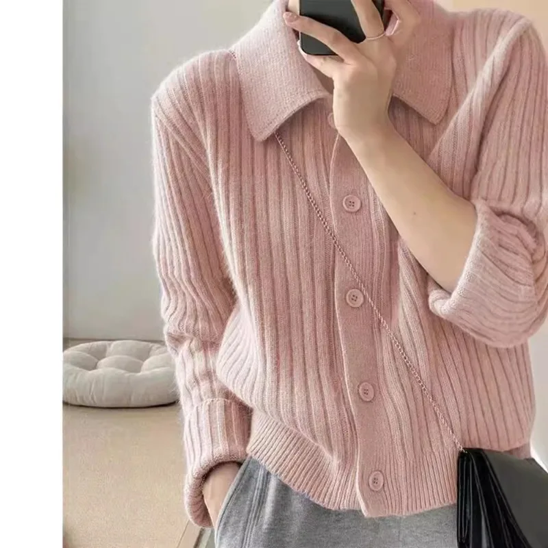 

New White Women Velvet Wool Women Top Cardigan