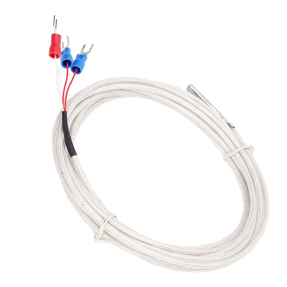 3m Pt100 Temperature Sensor Stainless Steel 3 Wire Thermistor Probe Fast Response Temperature Sensor Probe