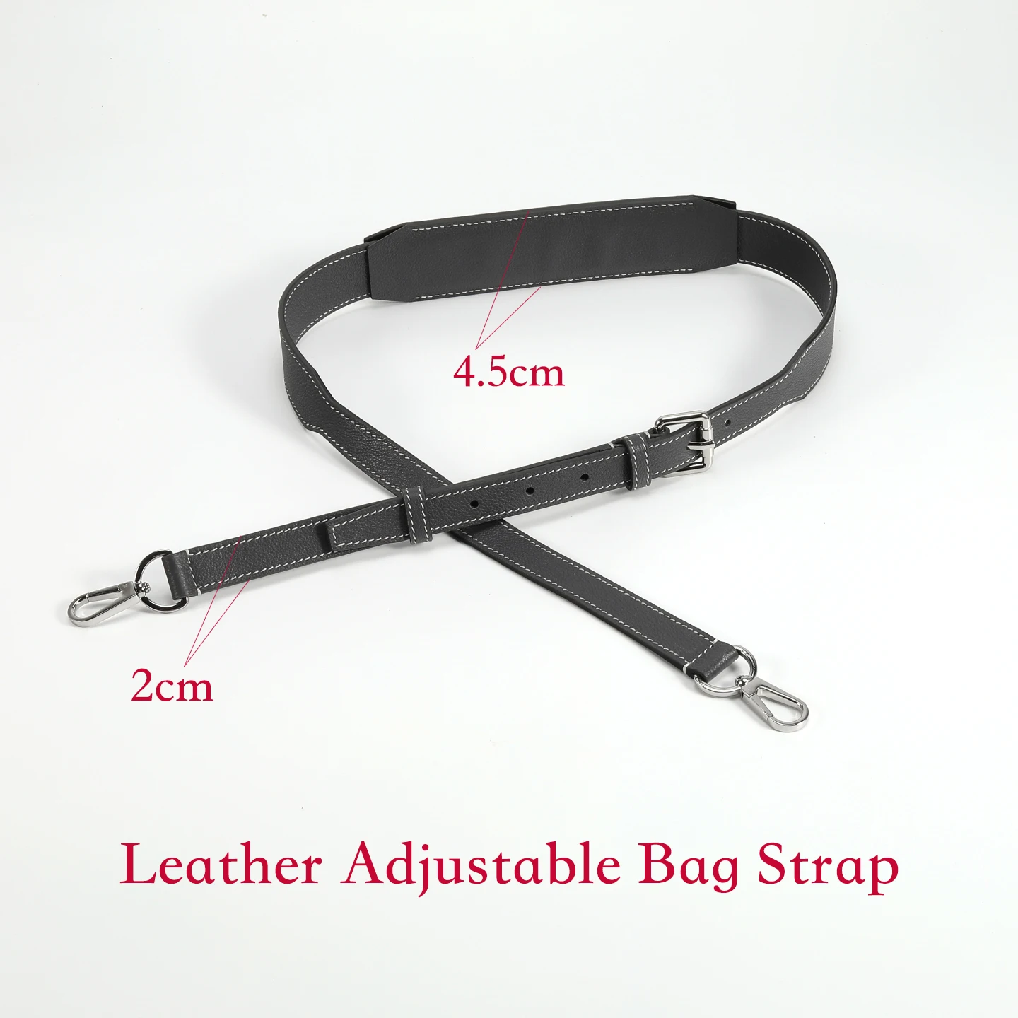 Custom-Color Adjustable High-Quality Hand-Sewn Leather Shoulder Strap Bag with Bag Accessories