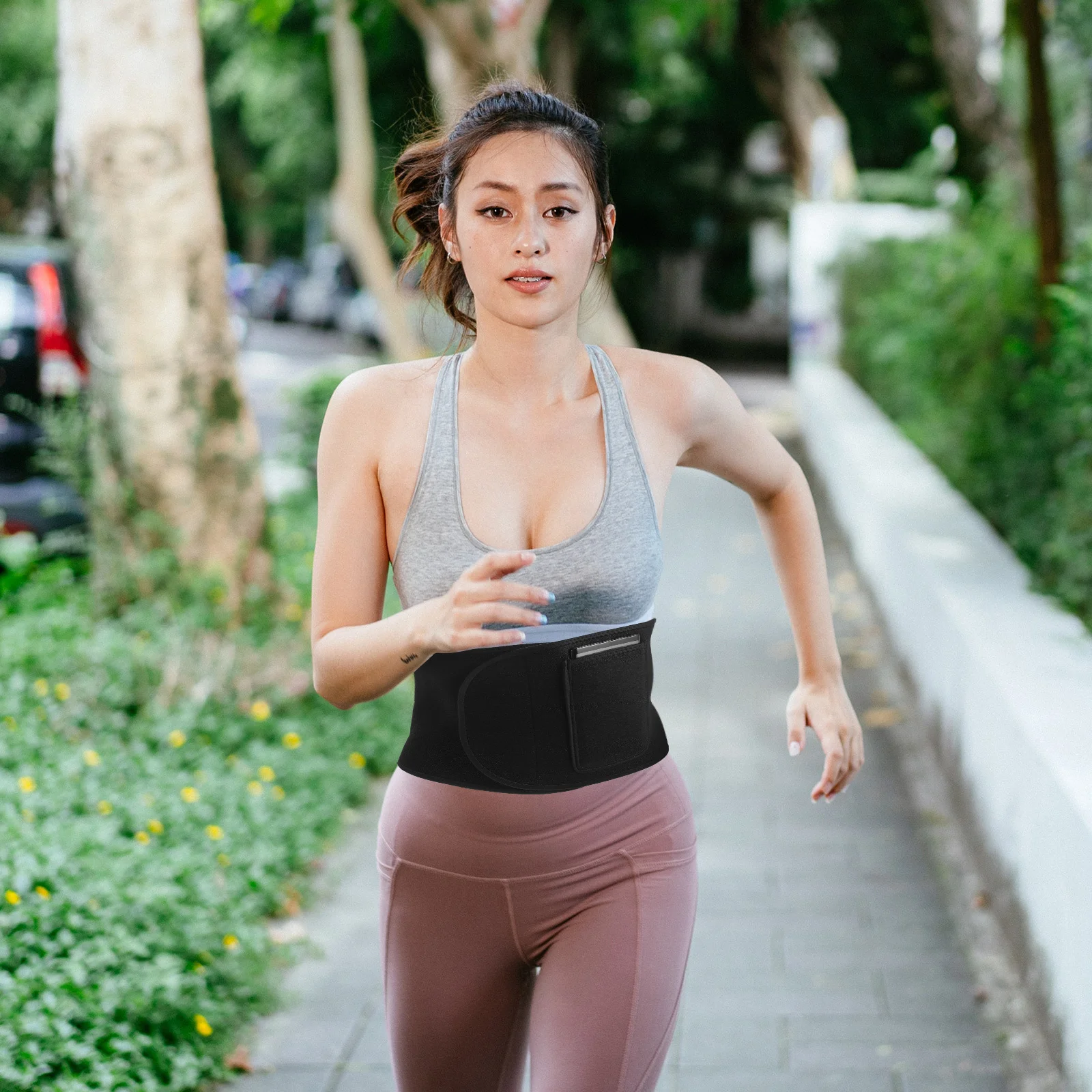 

Waist Trimmer Belt Sports Waist Trainer Lumbar Support Brace Running Women Shaping Breathable Sweat Absorption Quick Drying