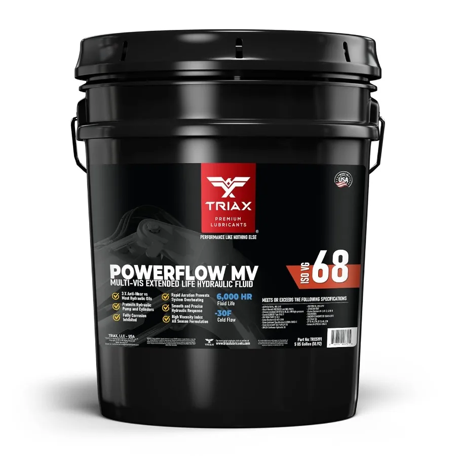 

Гидравлическое масло TRIAX Powerflow MV 68 Premium HLP для промышленных промышленных оборудования, 6000 часов, расширенный срок службы, Advanced Dou