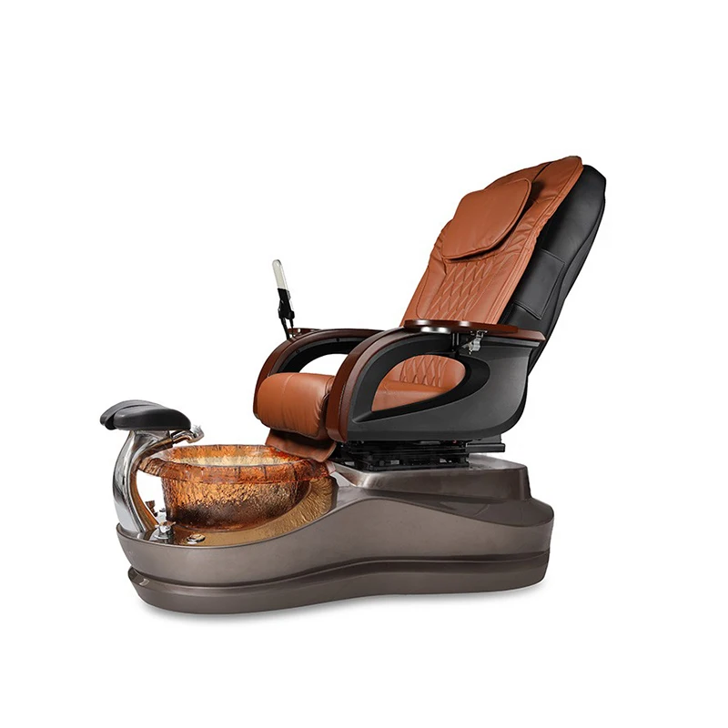 أثاث صالون الأظافر الحديث بدون أنابيب دوامة سبا باديكير كرسي فاخر القدم سبا تدليك كرسي مانيكير