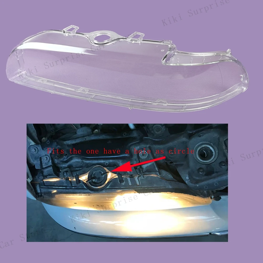 For BMW 5 Seriers E39 2001 2002 2003 Car Headlight Lampshade Cover Shell Glass Lens Head Light Lamp Lens Kit