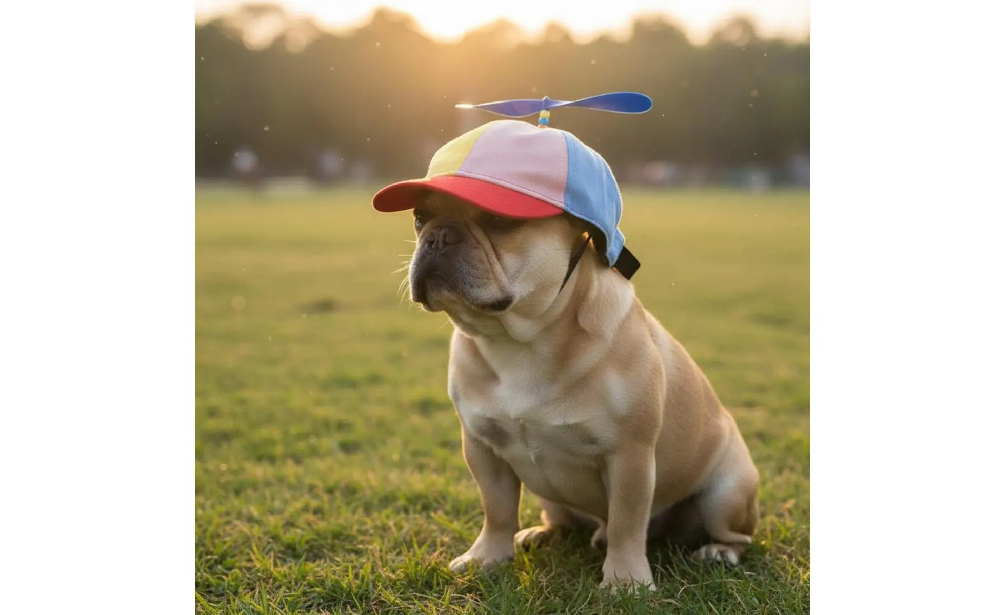 Rotating Propeller Dog Cap Lightweight Pet Propeller Hat Dog Helicopter Hat Colorful Rainbow Pet Sport Cap for Outdoor