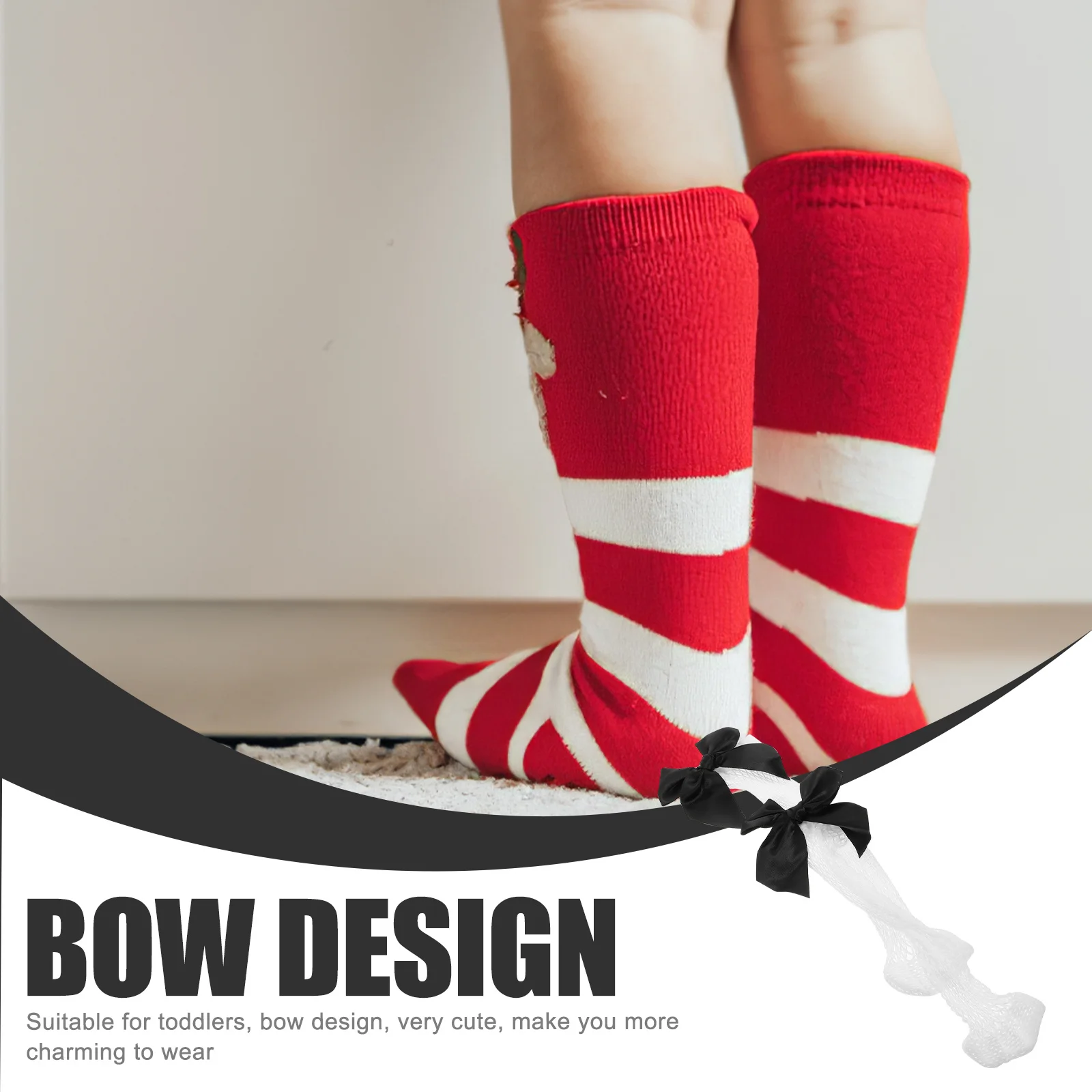 

1Pair Toddler Girls Mesh Socks Bow Design High Ankle Breathable Chinlon Material Soft Lightweight Kids Socks Toddler Stockings