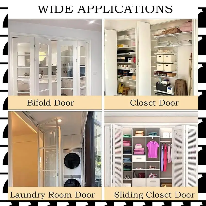 

A44U Bi-Fold Door Top Roller Bi-Fold Door Top Roller Guide Wheel Bifold Door Hardware Kit 8PCS