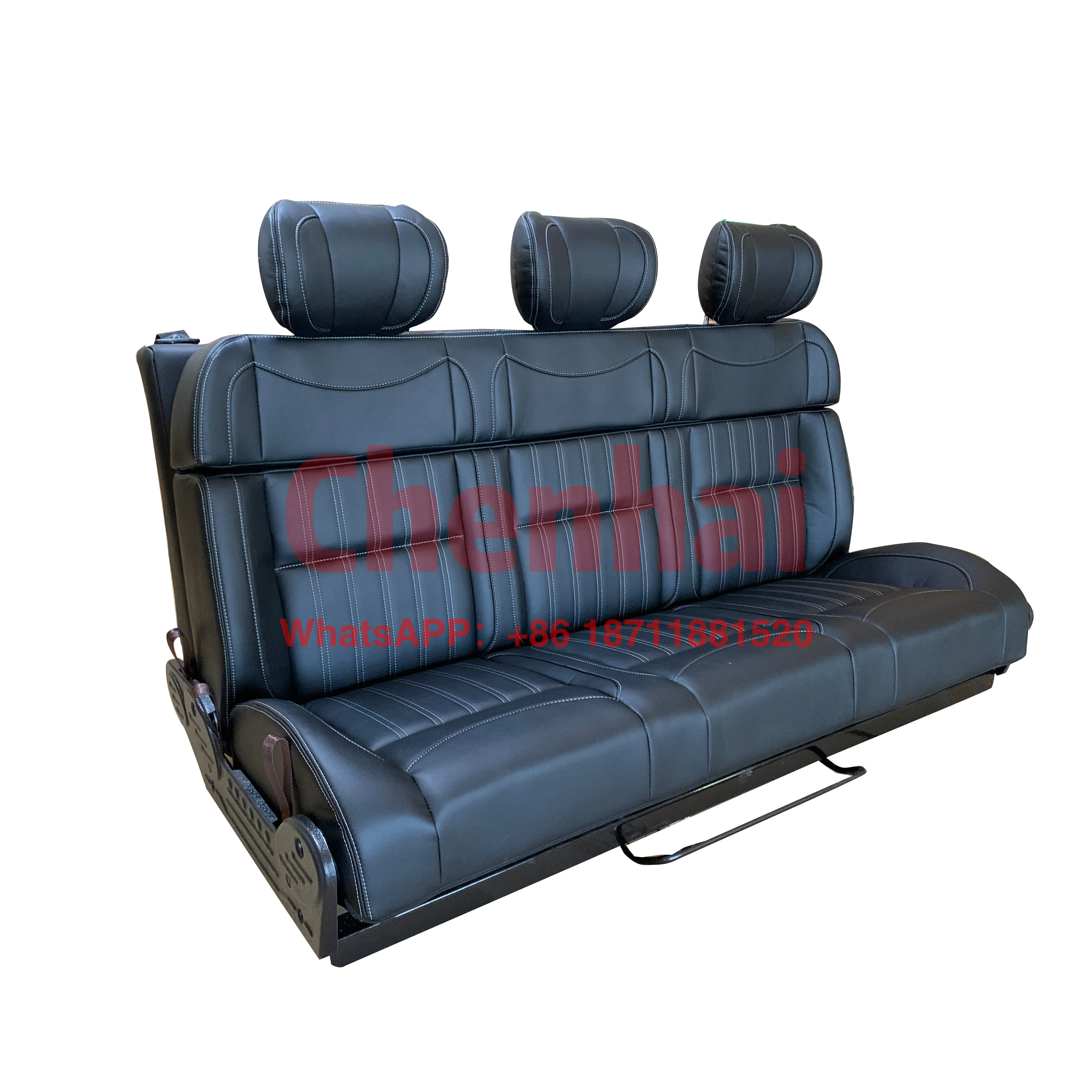 

Custom 3-Seat Leather Van Caravan MPV Sofa Bed Seats with Luxury Design