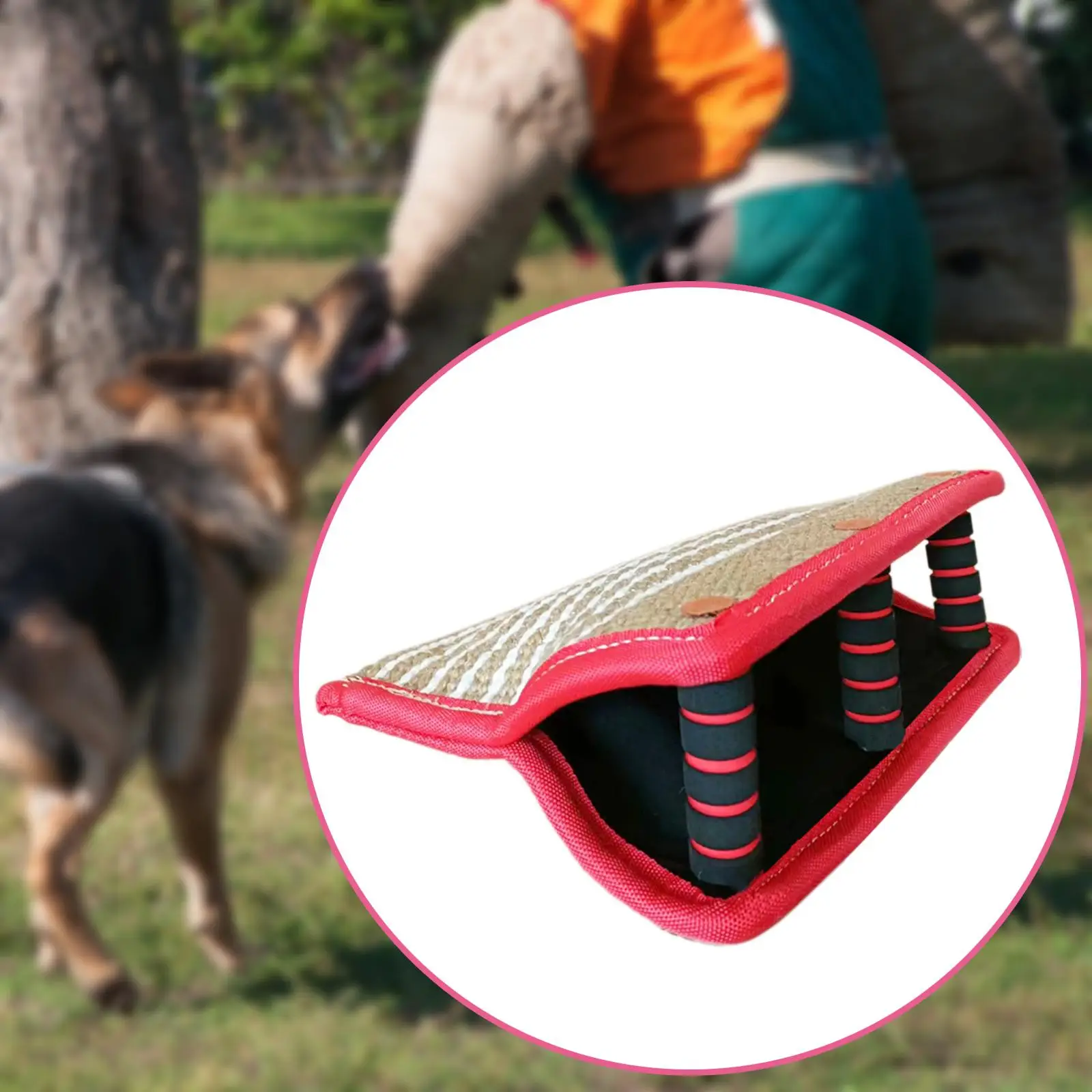 Dog Bite Pillow Sturdy Dog Training Toy Multipurpose Bite Training Entertaining Grinding Large Dog Puppy Playing Outdoor