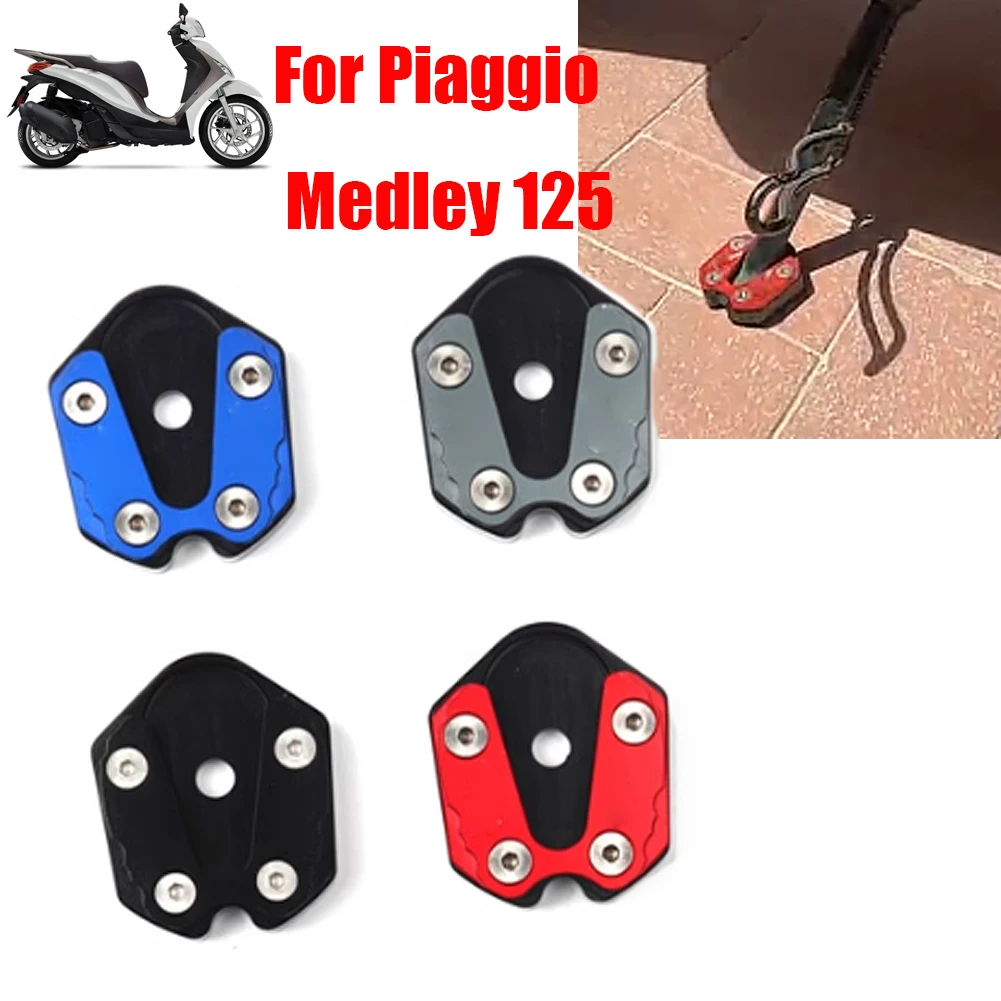 

FOR Piaggio Medley 125 Medley125 150 Enlarger Extension Plate Motorcycle Kickstand Side Stand Foot Enlarge Extension Pedal