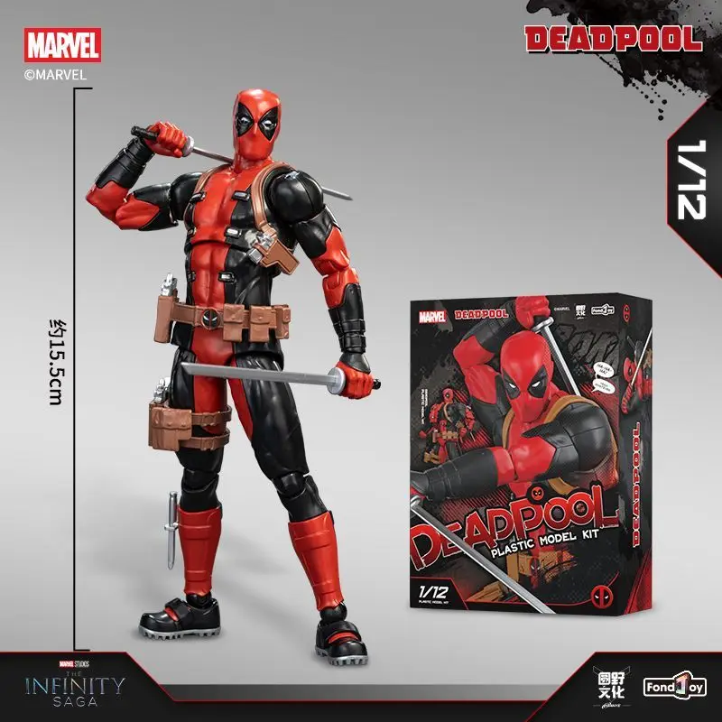 New Original Fondjoy Deadpool Figure Comic Deadpool Figures Detective Comics 1/12 ABS Model Kit action figure Desktop decoration