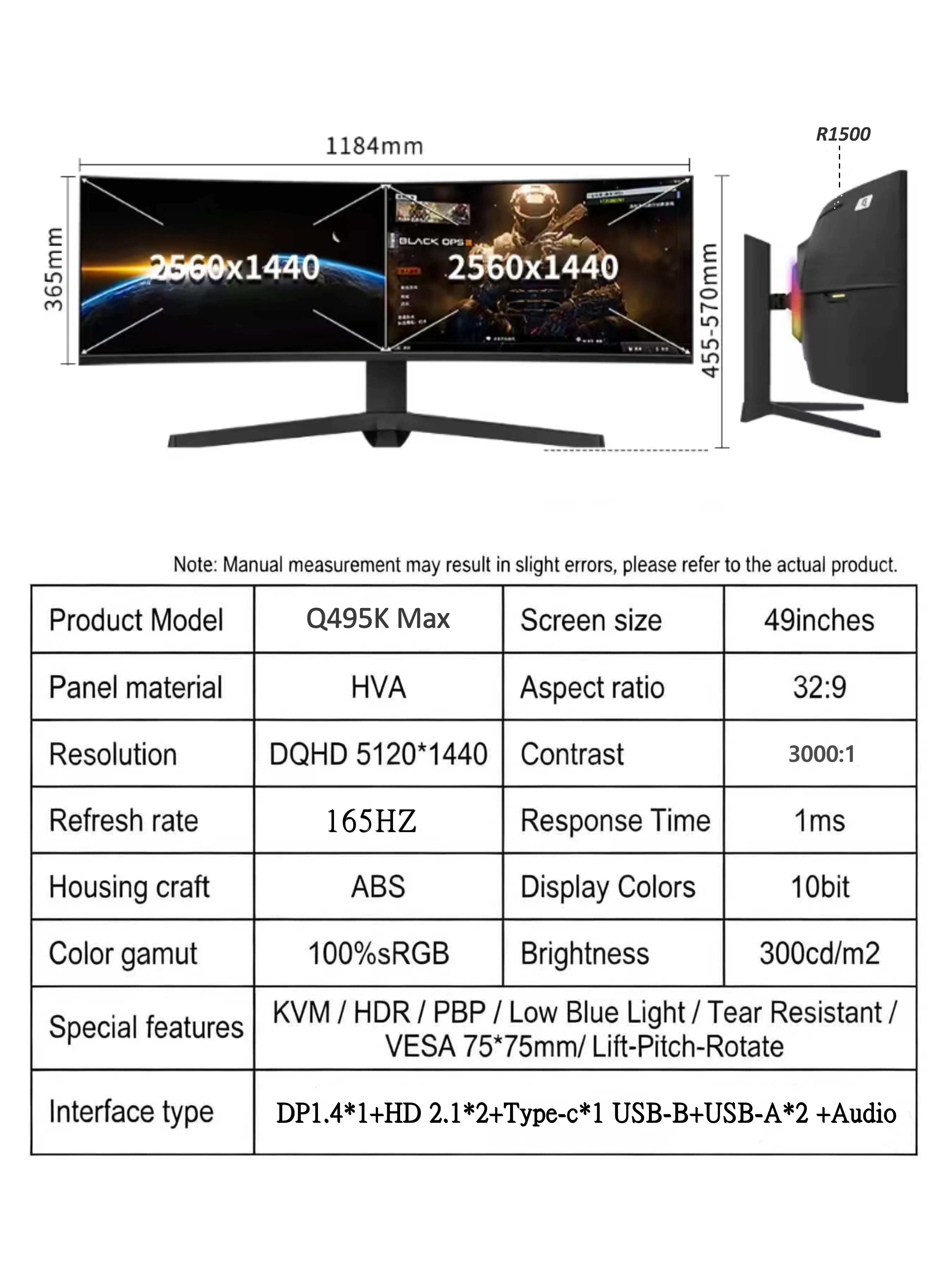 شاشة ألعاب منحنية LED قابلة لل - مراجعة Gaming Monitor Curved وسعره