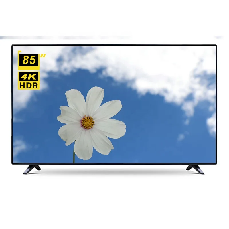 High end customized TV STLF ZJWManufacturer OEM 85 Inch Smart TV Ultra HD TV 85 90 100  Inches LED 4K Television with Large Scre