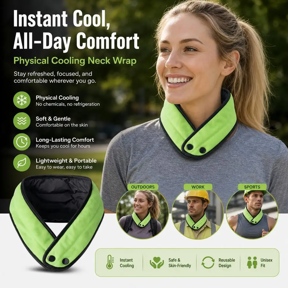 Cooling Neck Wrap Evaporative Cooling Scarf For Summer Heat Relief Lightweight Absorbent Cooling Beads For Running Gardening