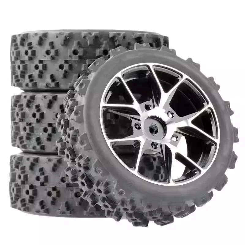 

1/10 RC Racing Car Wheels Rally Tyre & On Road Tires 12mm Hex for Tamiya XV01 XV02 TA06 TT01 TT02 PTG2 144001 A959 HPI