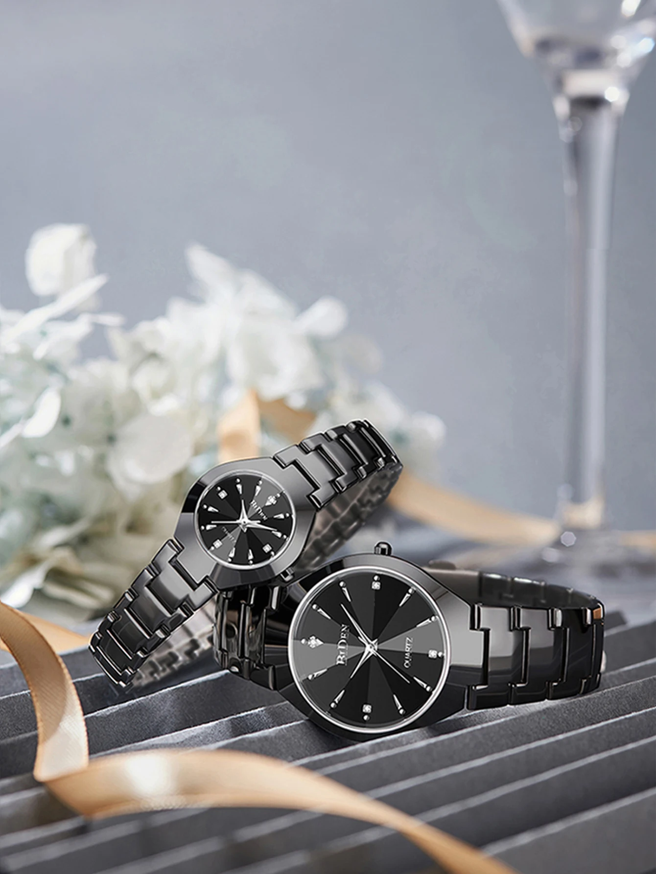 Reloj de pareja BIDEN, reloj de cuarzo informal a la moda para mujer y hombre, reloj para hombre y mujer, regalo con fecha para amante