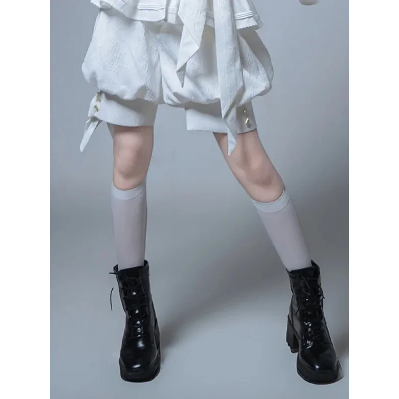 Sky05 الصيد أرنب الأبيض ضوء القمر الطبعة الرجعية بارد Ouji لوليتا سترة/سراويل قصيرة/بنطلون مجموعة بواسطة الأميرة Chronicle99JIu @