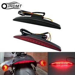 Motorcycle Rear Fender Tip LED Brake Tail Light Lamp Red / Smoke Lens For Harley Softail Breakout EFI FXSB CVO Custom 2013-2017