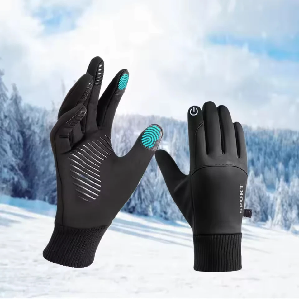Herbst Winter Radfahren Handschuhe Warme Männer Frauen Wandern Anti-Slip Handschuhe Sport Fleece Motorrad Stick Touch-Screen Outdoor Handschuhe