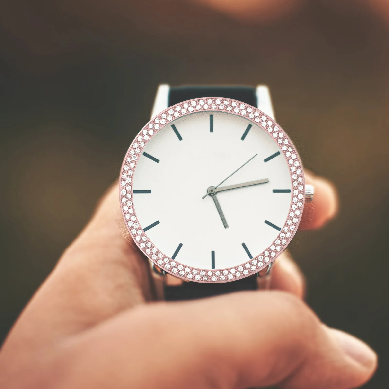 

41Mm Rhinestone Watch Bezel Ring Bling Sparkly Stainless Steel Protective Elegant Luxury Upgrade for 3