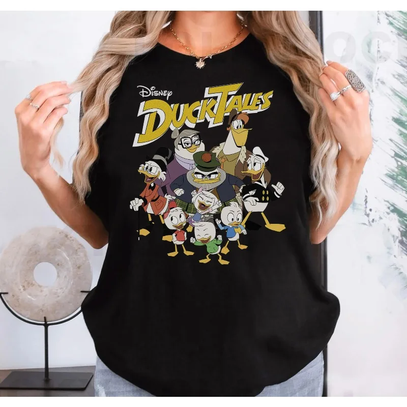 2025 DuckTales مجموعة صور شعار قميص البخيل McDuck ، هيو ديوي و لويس داك ملاهي الأسرة قميص موضوع بارك تي شيرت