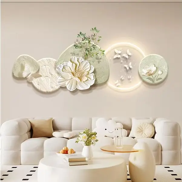 Advanced Light Luxury Advanced Sense Entrance Hallway Decorative Painting Double Corridor LED Wall Light with Light Mur