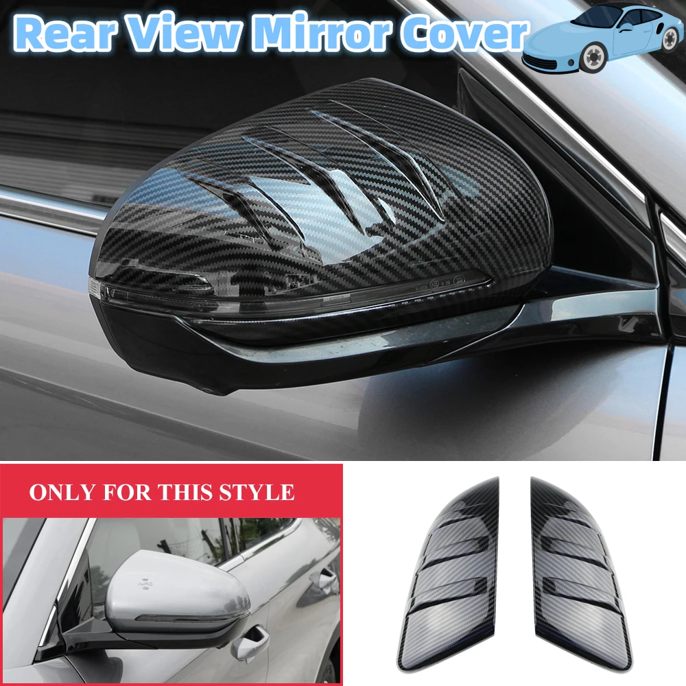 

ABS Car Side Door Wing Rear View Mirror Cover for BYD ATTO 3 ATTO3 2022 2023 2024 Carbon Fiber Rearview Mirror Covers