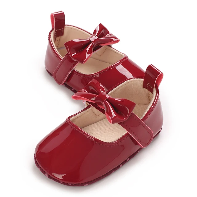 Baby Girl Shoes Bowknot Flats Soft Sole Newborn Princess Walker Sandals Formal Toddler Shoe 4 Baby Girl Shoes Bowknot Flats Soft Sole Newborn Princess Walker Sandals Formal Toddler Shoe 4