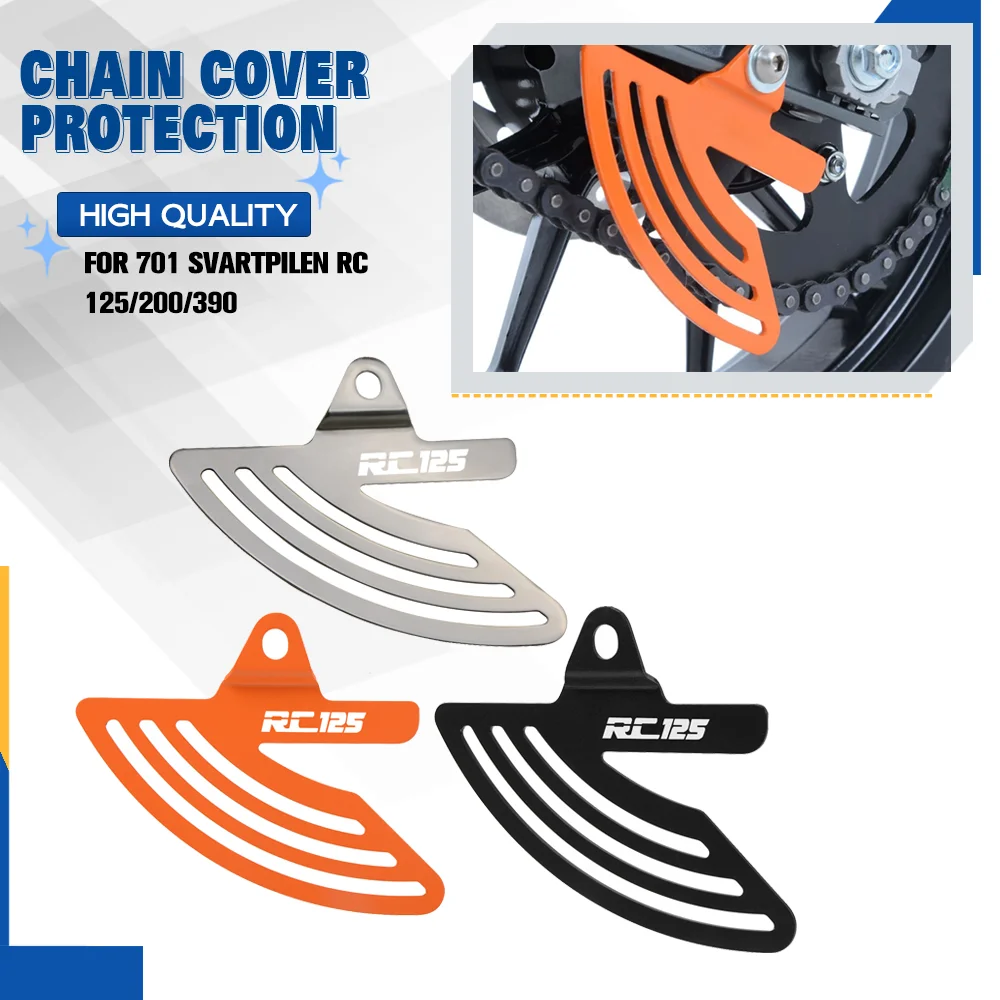 

FOR RC 125/200/390 2014-2018 Motorcycle Front Sprocket Toe Chain Guard Protector Cover Husqvarna 701Svartpilen Vitpilen701 RC125