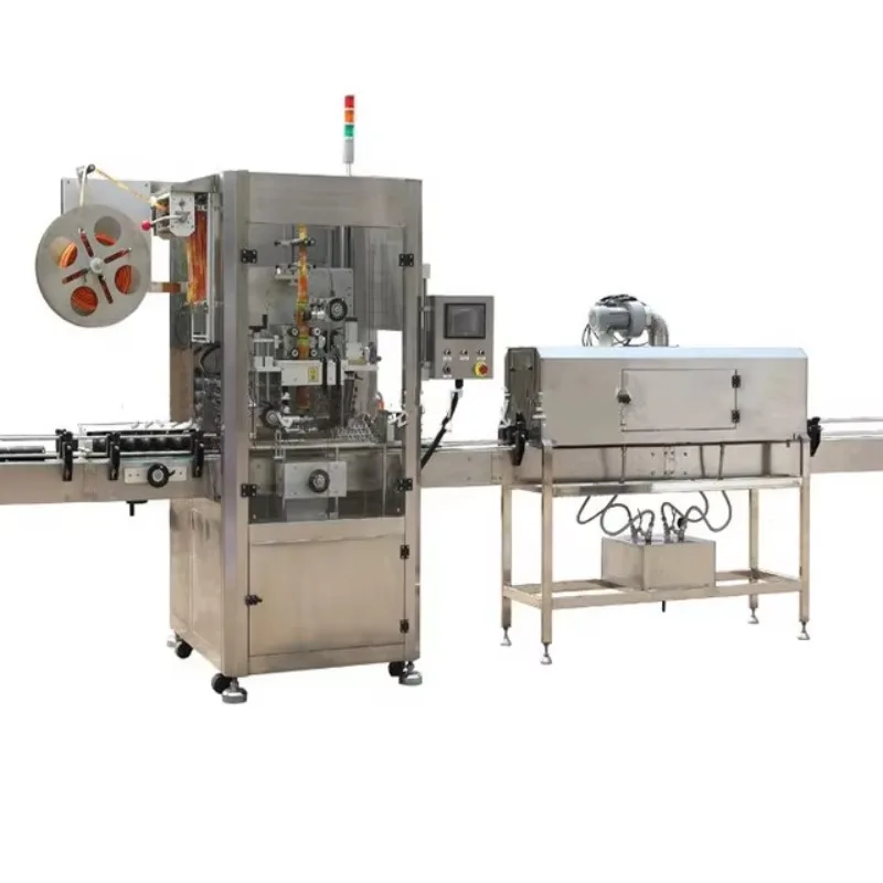 Custom Automatic Heat Shrink Labeling Machine PVC Sleeve Seaming Equipment for Plastic Bottles