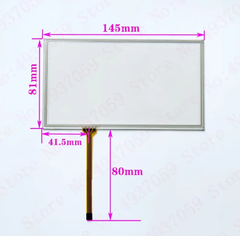 6 Inch 4 Wire Touchpad 145*81mm 146*82 mm GPS Navigation Touch Screen Digitizer Glass Sensor