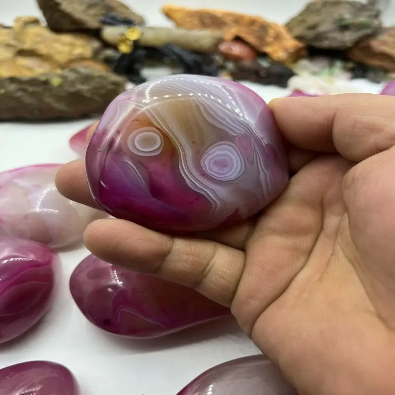 

1Pcs Natural Crystal Agate Extremely Rare Amethyst Violet Agate Grain Clearly Decorated Collectibles