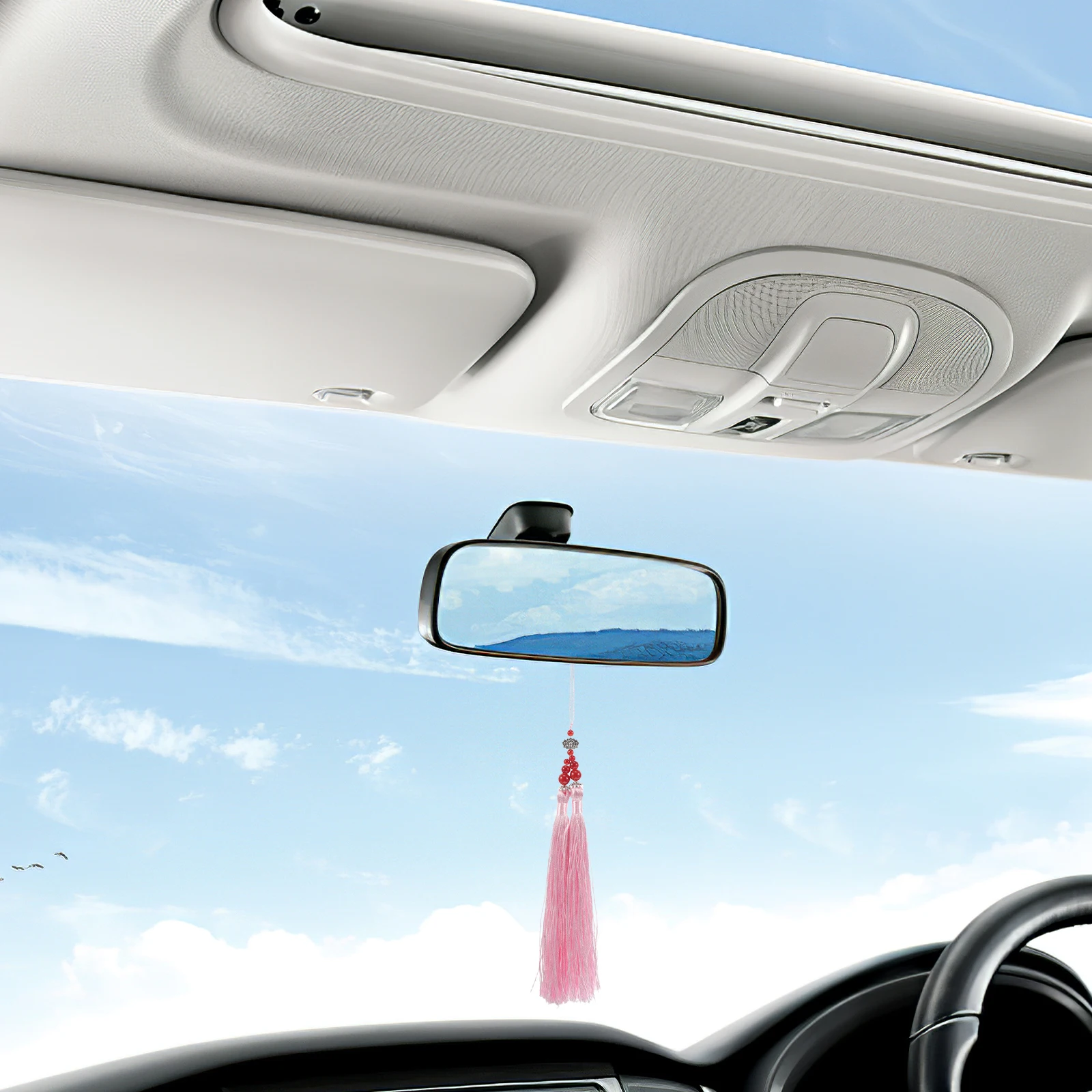 

2pc Traditional Chinese Red Tassel Pendants Taichi Martial Arts Accessories For Christmas Diy Craft Projects Durable