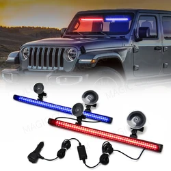 3030 SMD Car Strobe Warning Light 96 LED Emergency Flash Lamp Anti Collision Windshield Auto Parking Signal Lamp Accessories