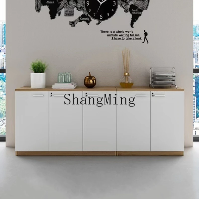 ZYY Advanced Wood File Office Storage Printer Data Cabinet Partition Tea Cabinet